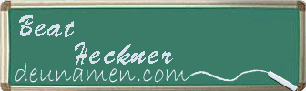 Beat Heckner Visitenkarte